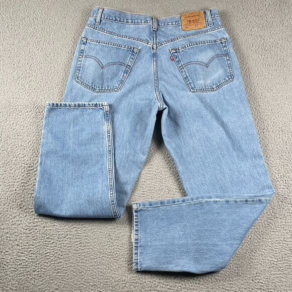 VTG Levi's 550 Relaxed Fit Jeans Men's 38x32 Medium Wash Y2K 2000's Distressed - Picture 8 of 12